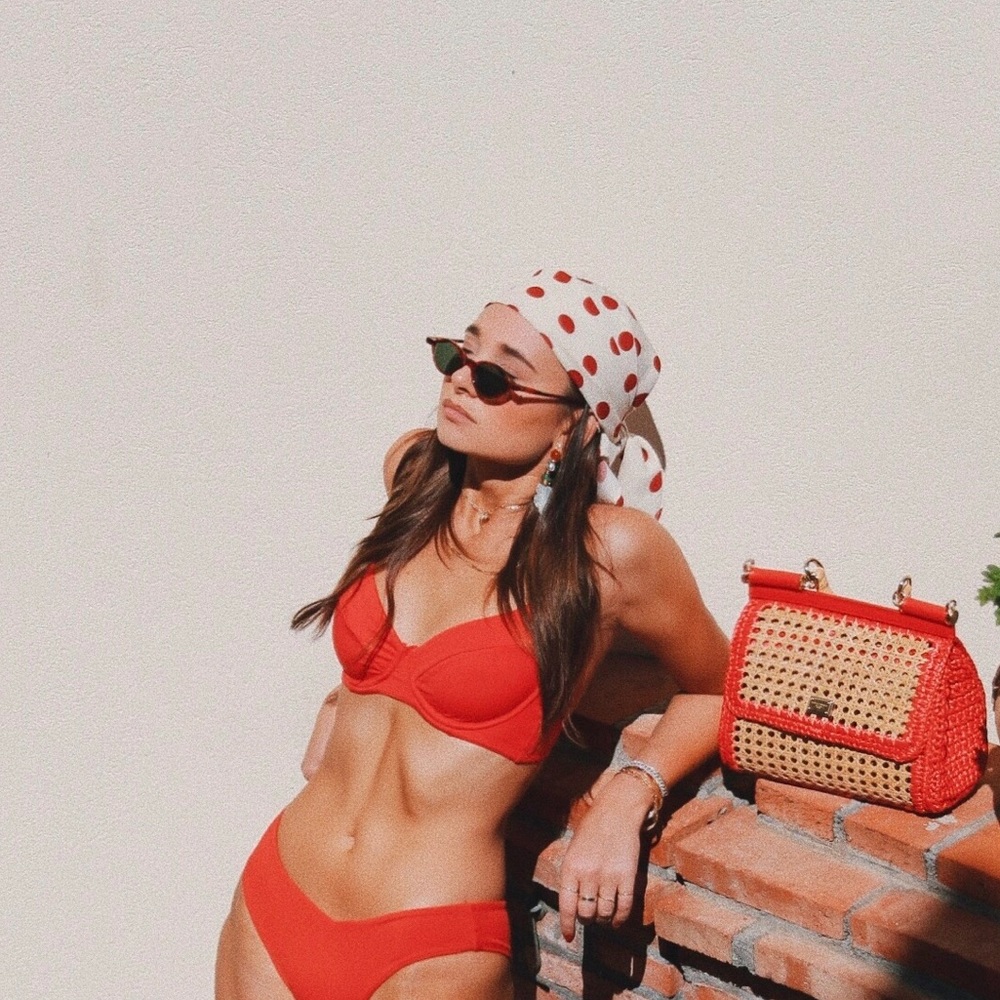 We Wore What x Onia Swim Bandana (Nude)